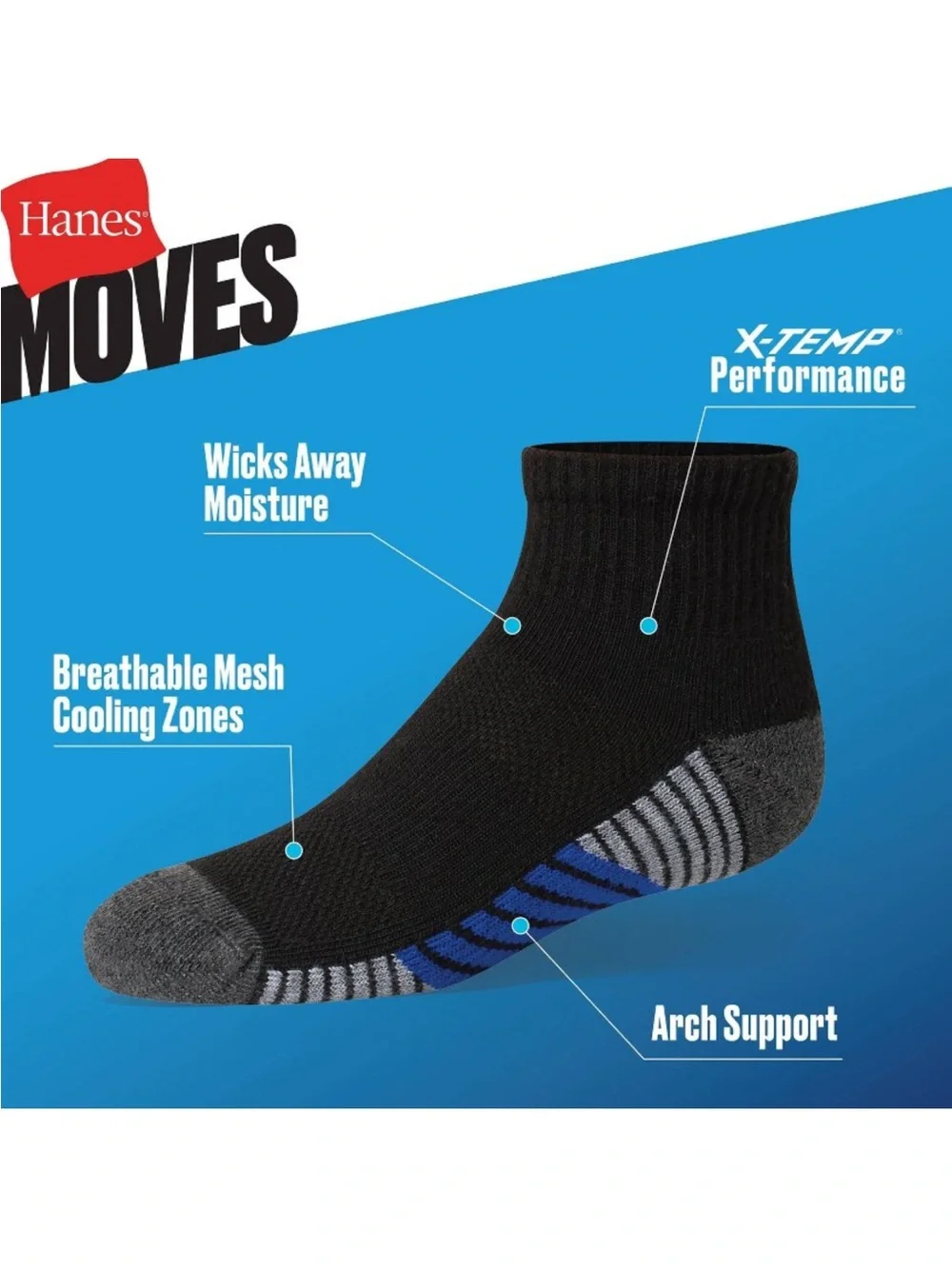 12 Hanes Boys Premium Ankle Athletic Sock 2 pack of 6 each